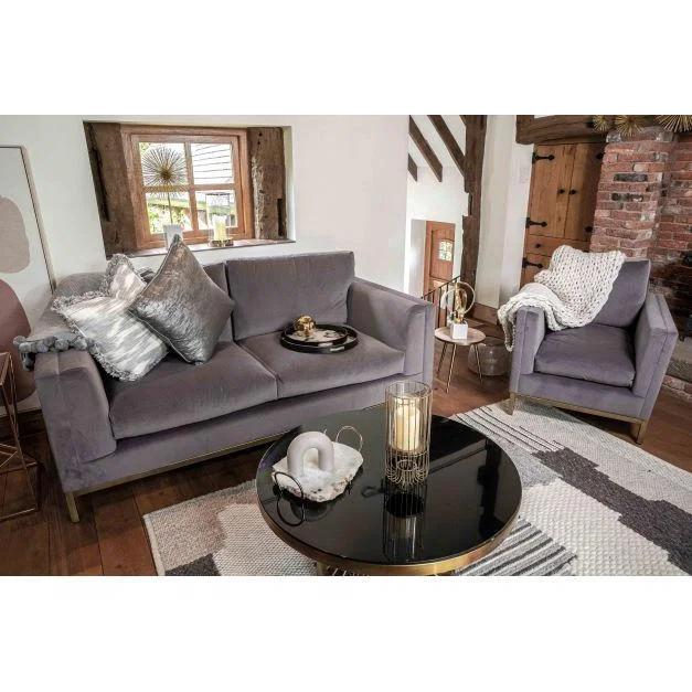 Olivia's Naomi 3 Seater Sofa Placido Nickel – image 6