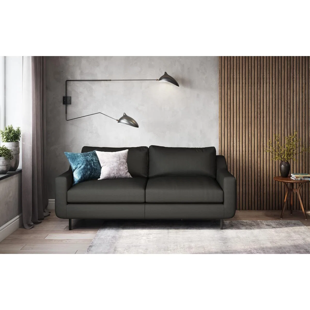 Stark – 3 Seater Sofa - Knitted Black – image 1