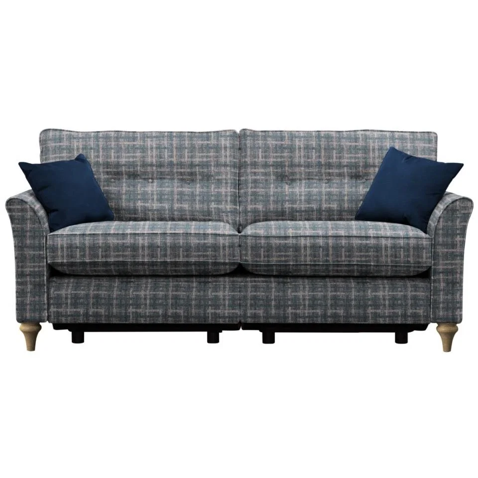 Parker Knoll Hazel Buttoned Back Grand 3 Seater Sofa With Power Footrest - Fabric Grade C – image 2