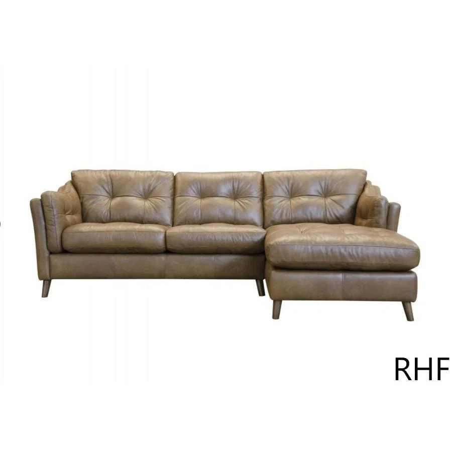 Alexander & James Alexander and James Saddler Chaise 3 Seater Sofa - Tote Leather - Lhf – image 5