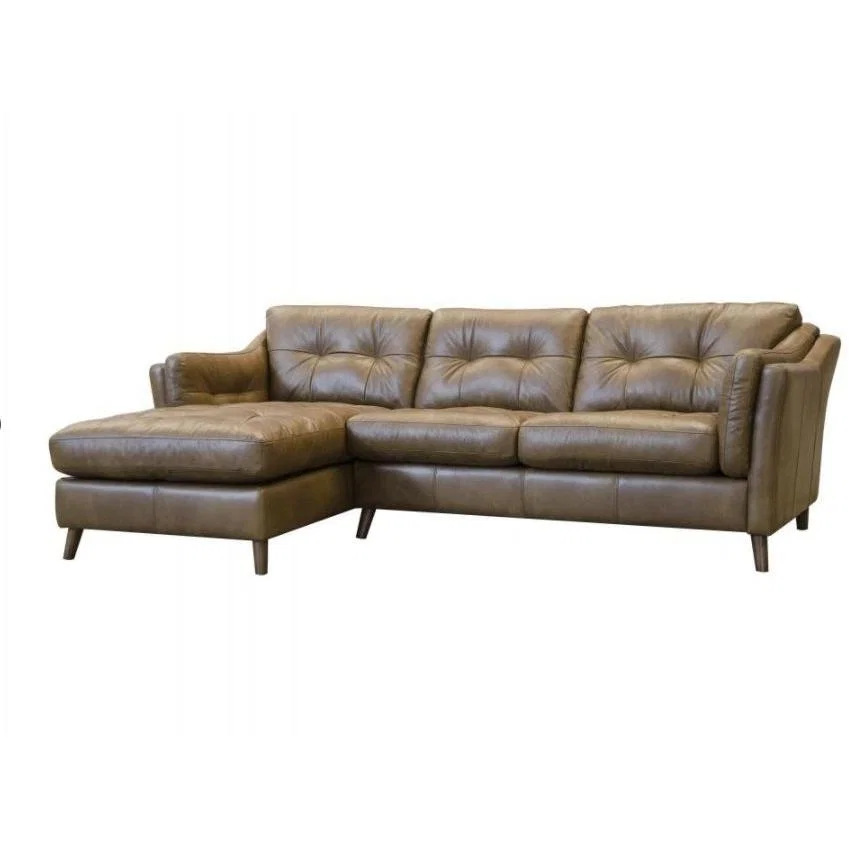 Alexander & James Alexander and James Saddler Chaise 3 Seater Sofa - Tote Leather - Lhf – image 6