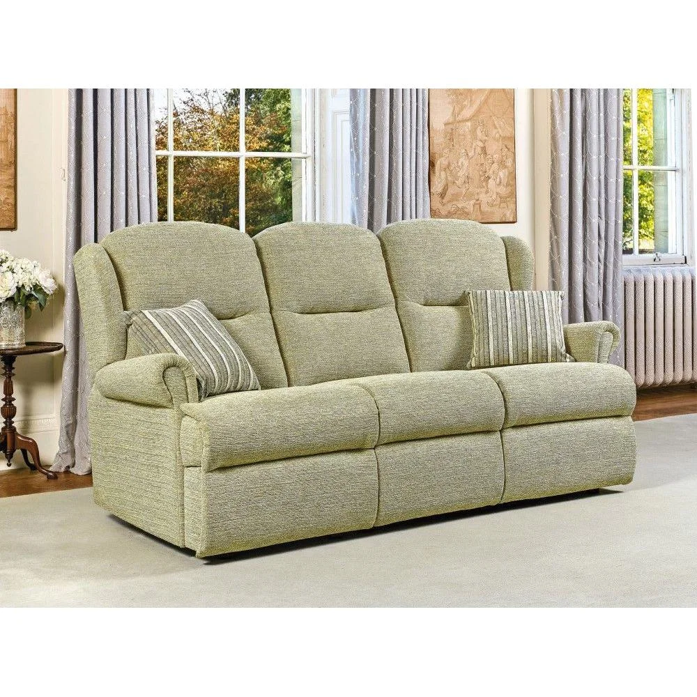 Sherborne Malvern Small 3 Seater Fabric Fixed Sofa – image 2
