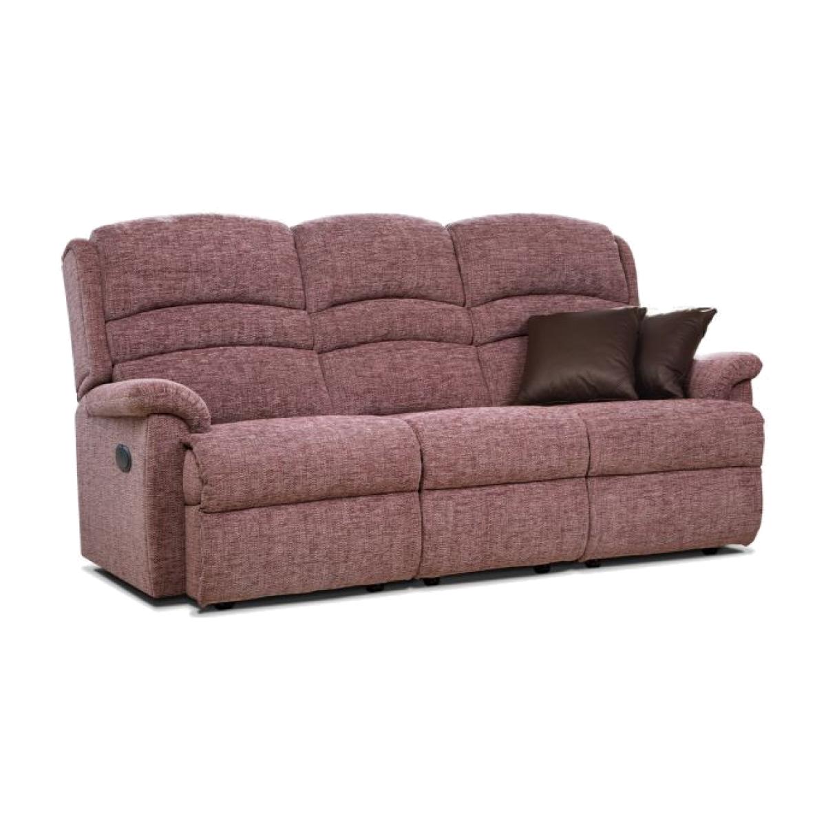 Sherborne Olivia 3 Seater Fabric Manual Recliner Sofa – image 1