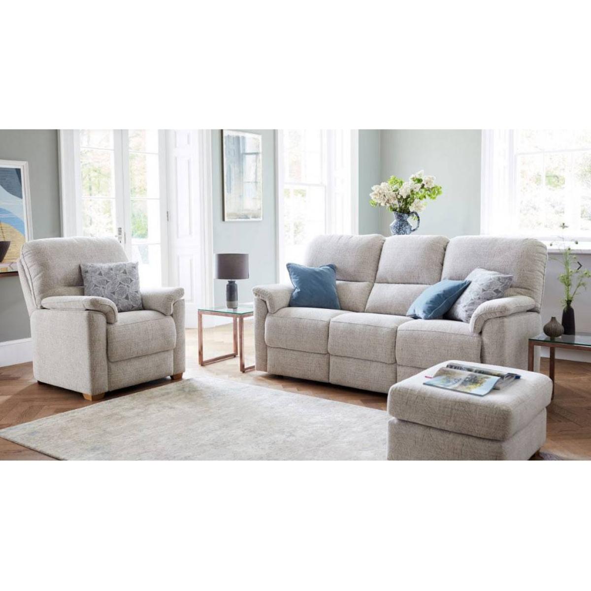 G Plan Chadwick Fabric 3 Seater Manual Right Hand Facing Recliner – image 3