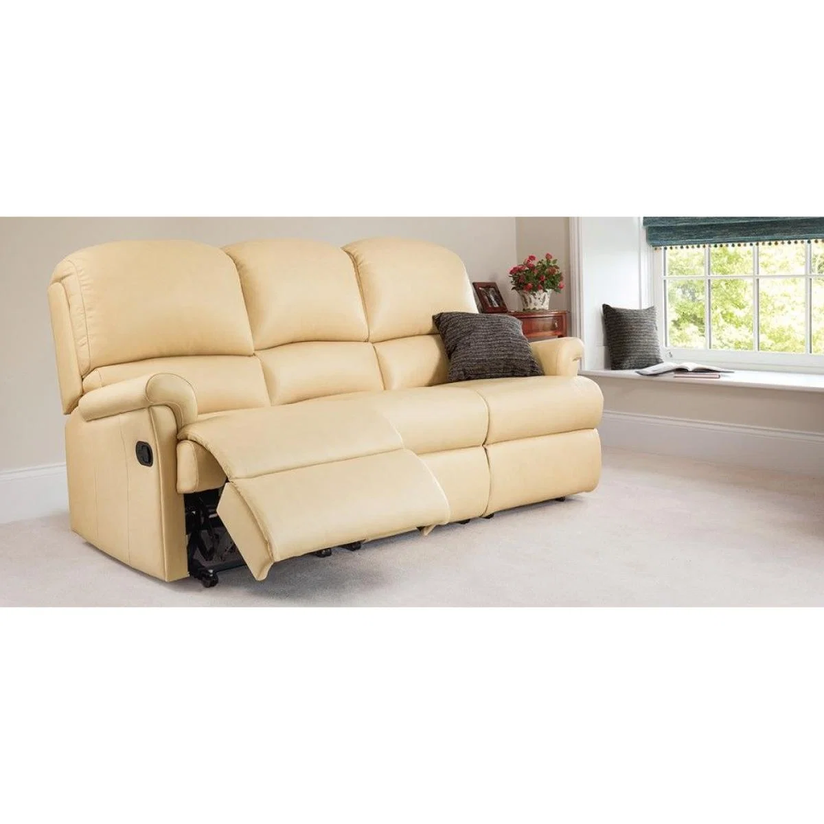 Sherborne Nevada Standard 3 Seater Leather Power Recliner Sofa – image 2