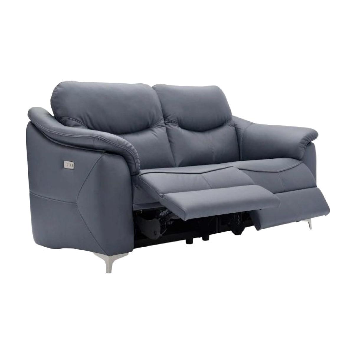 G Plan Jackson Leather 3 Seat Power Double Recliner W/Usb – image 1