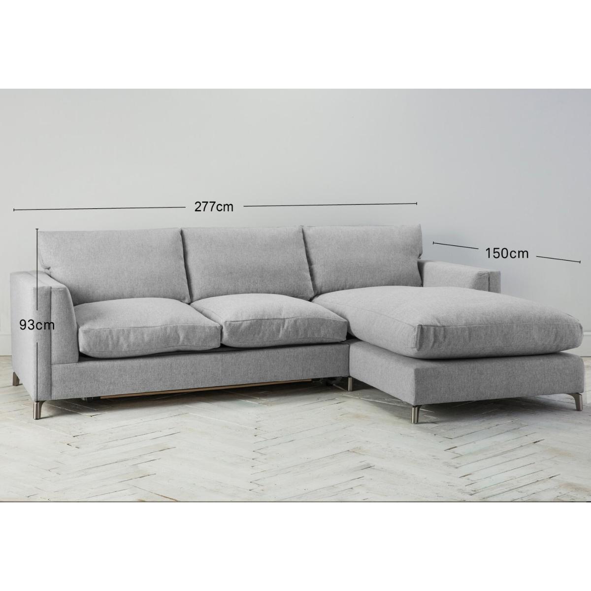 Chris Left Hand Chaise Sofa in The Great White – image 9