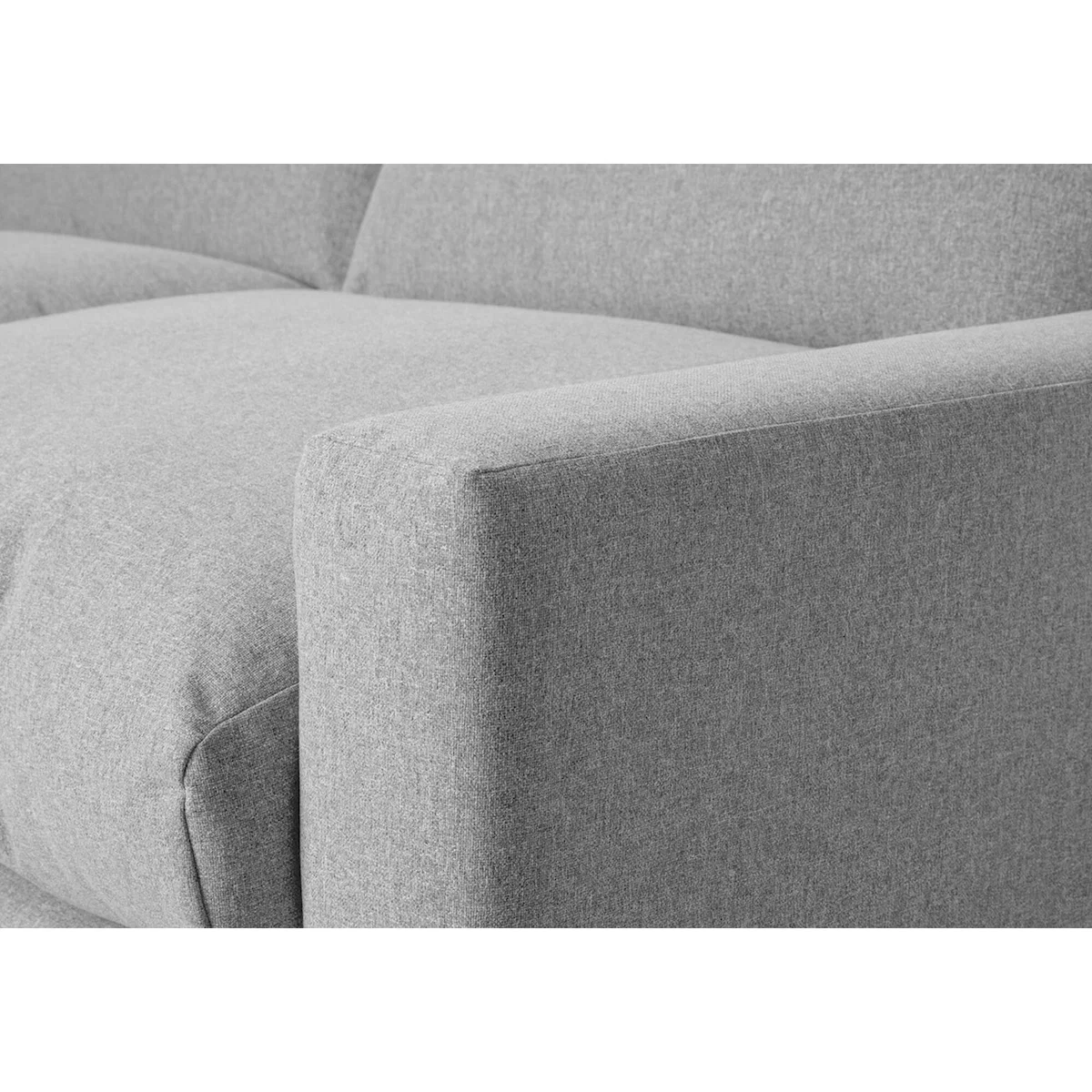 Mimi Left Hand Chaise Ottoman Sofa in Silver Weave – image 10