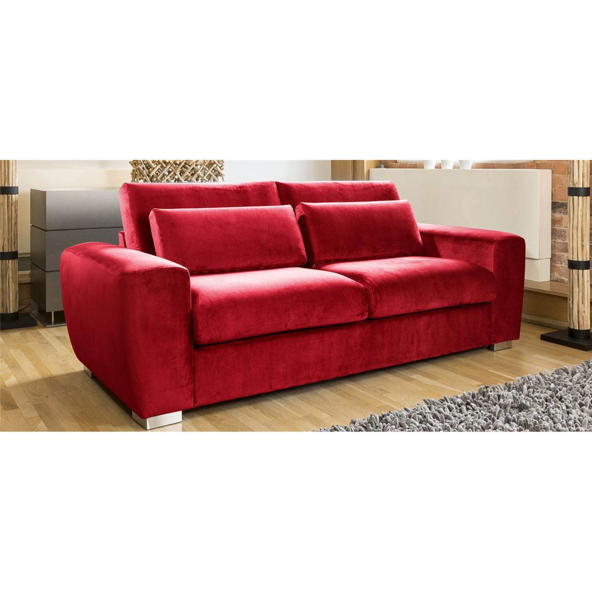 Quatropi Ohio Large 3 Seater Sofa Soft Velvet Fabric Made to Order 3S – image 7