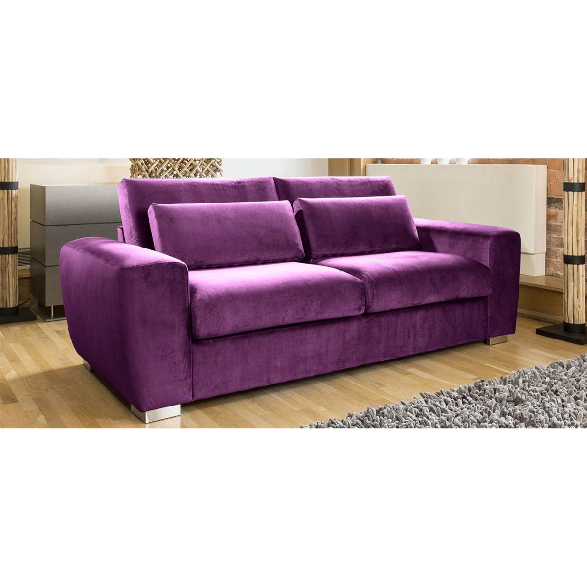 Quatropi Ohio Large 3 Seater Sofa Soft Velvet Fabric Made to Order 3S – image 9
