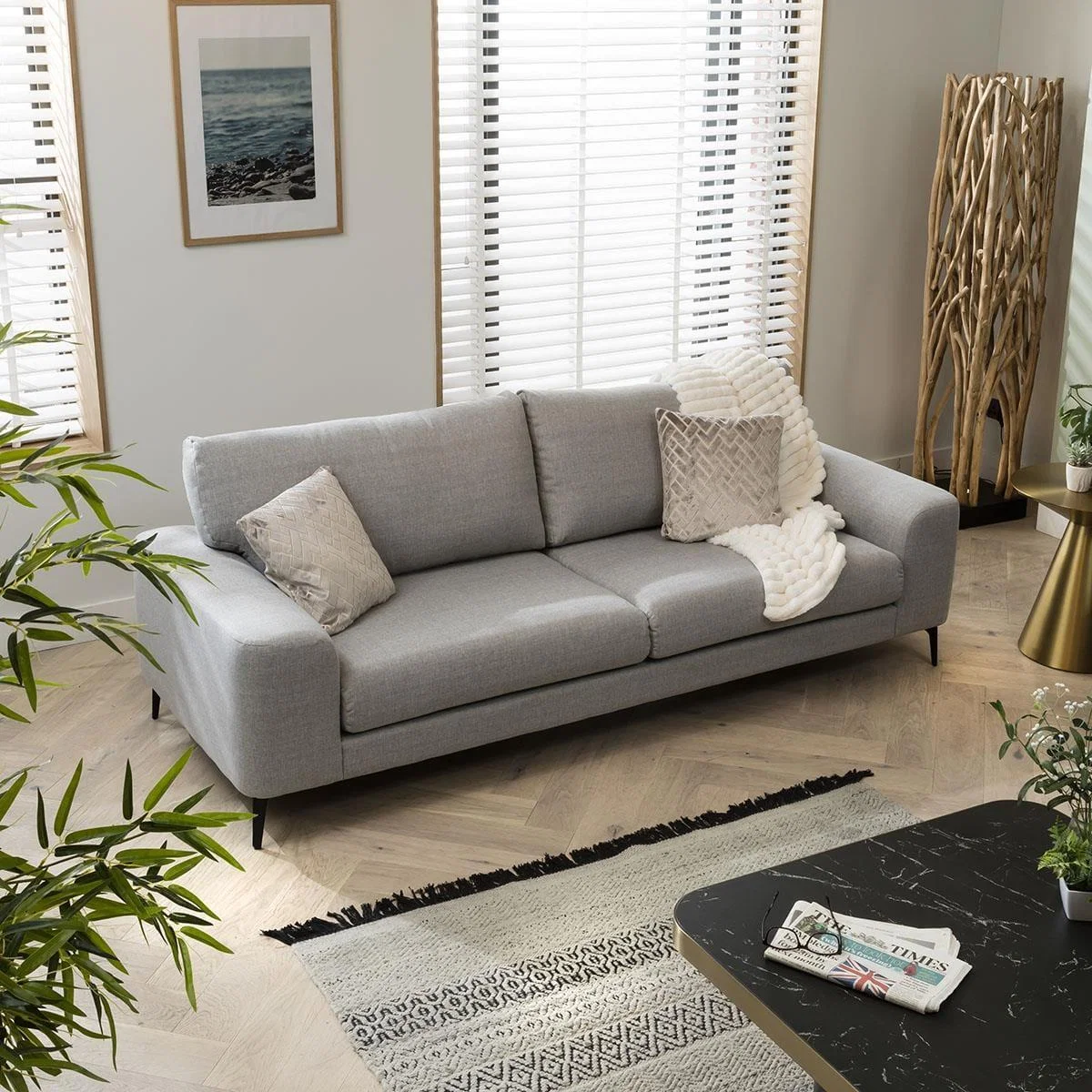 Quatropi 3 Seater Sofa - Large Three Seater - Choose Your Fabric - 234cm