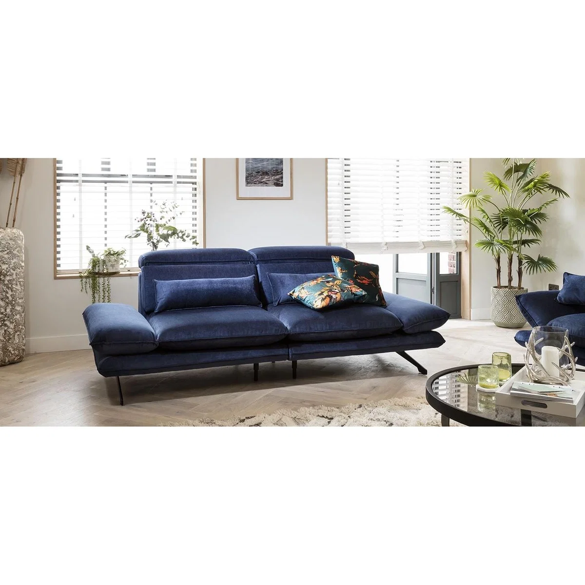 Quatropi 3 Seater Modular Sofa - Large, Adjustable Headrest, Reid 262x118cm – image 5