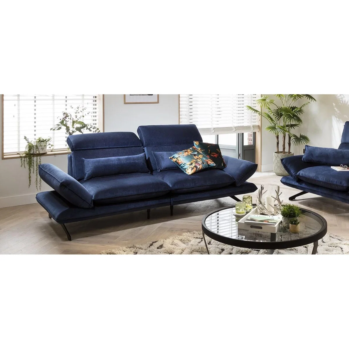 Quatropi 3 Seater Modular Sofa - Large, Adjustable Headrest, Reid 262x118cm – image 7