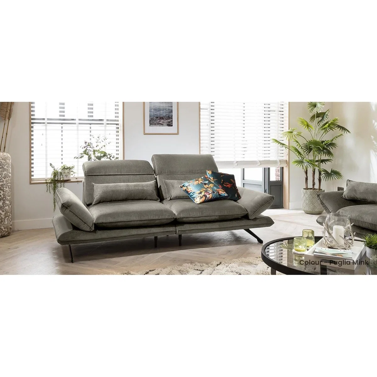 Quatropi 3 Seater Modular Sofa - Large, Adjustable Headrest, Reid 262x118cm – image 9