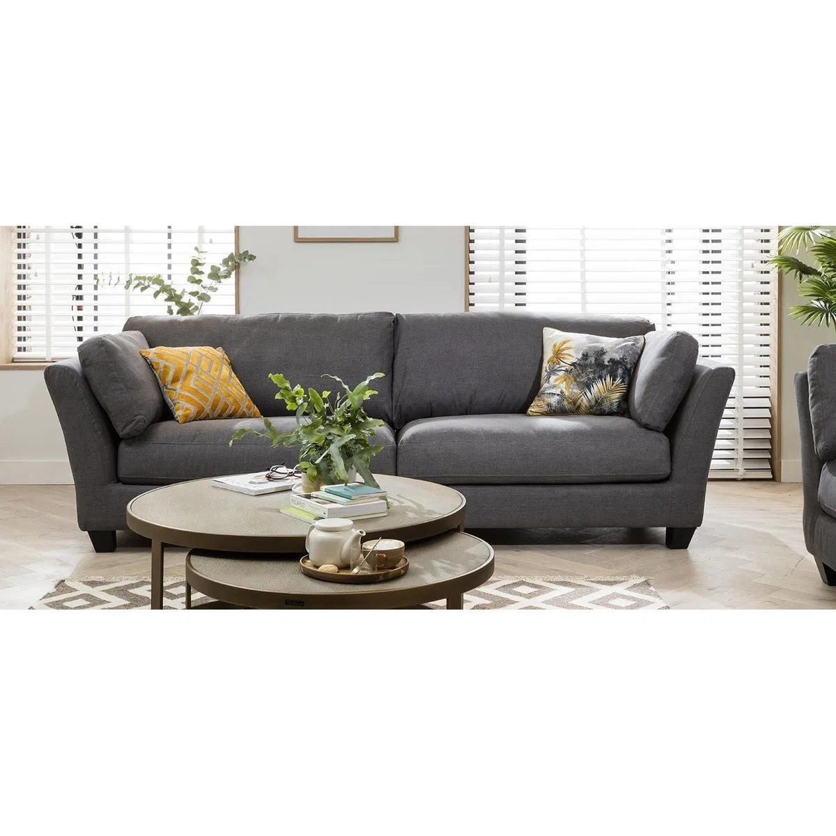 Modern Modular 3 Seater Sectional Sofa 264cm Premium Custom Fabric – image 4