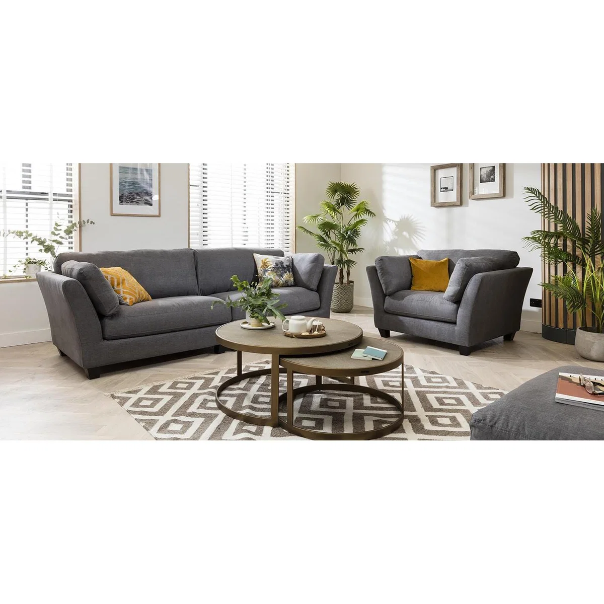 Modern Modular 3 Seater Sectional Sofa 264cm Premium Custom Fabric – image 7