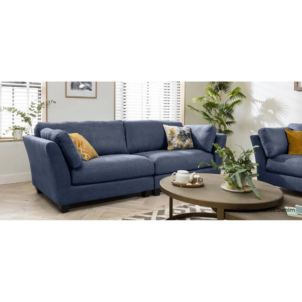 Modern Modular 3 Seater Sectional Sofa 264cm Premium Custom Fabric – image 8
