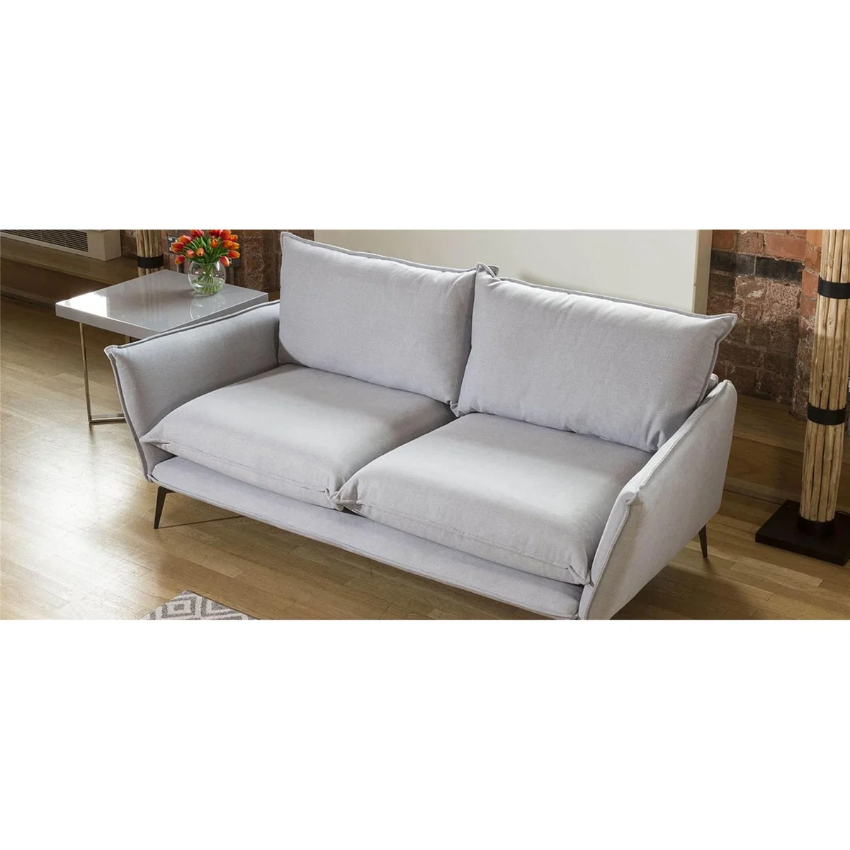 Rachel Modern Extra Large 2 / 3 Seater Soft Sofa Many Fabrics 2.4 x 0.85m – image 6