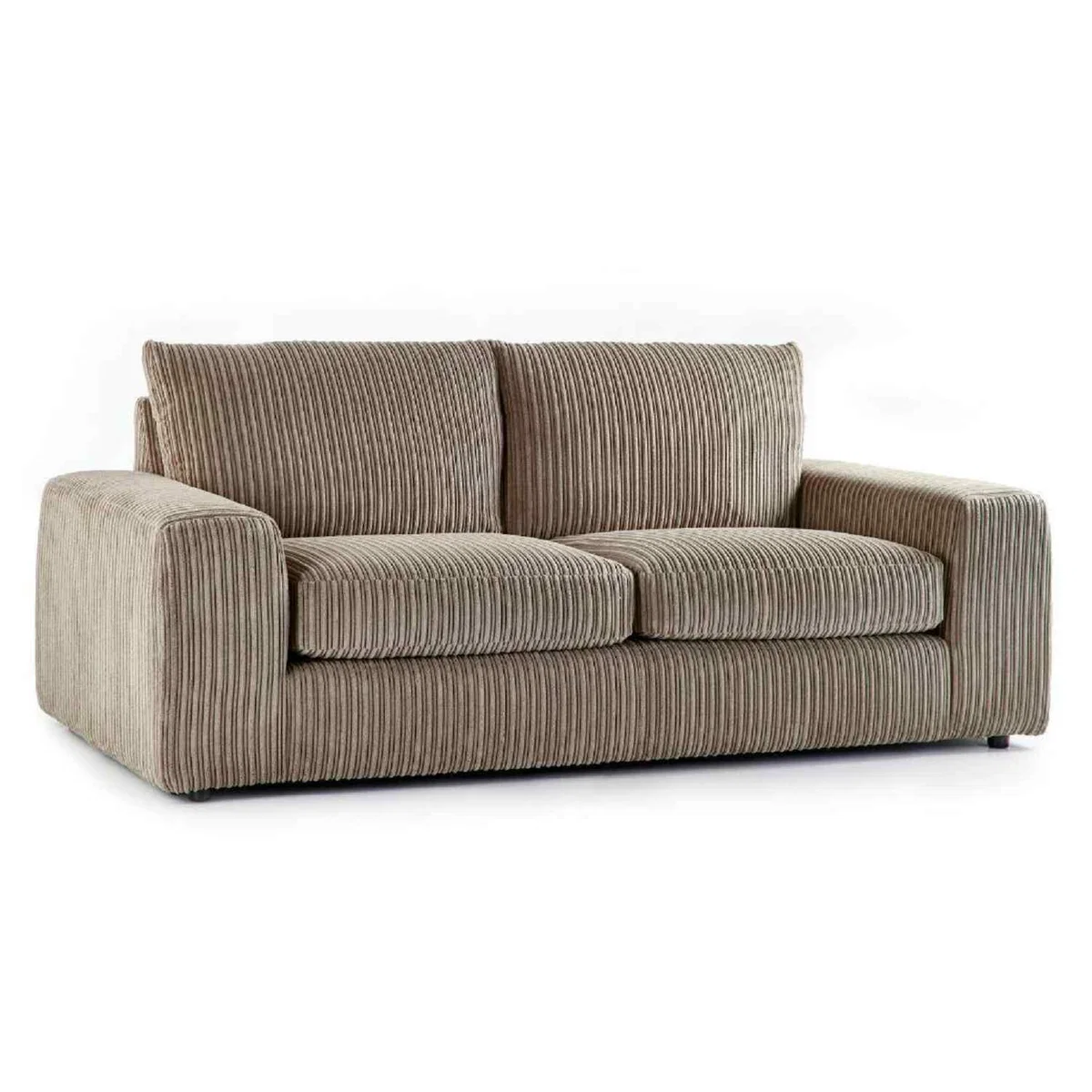 Luciana Luxury Jumbo Cord 3 Seater Sofa - Brown – image 2