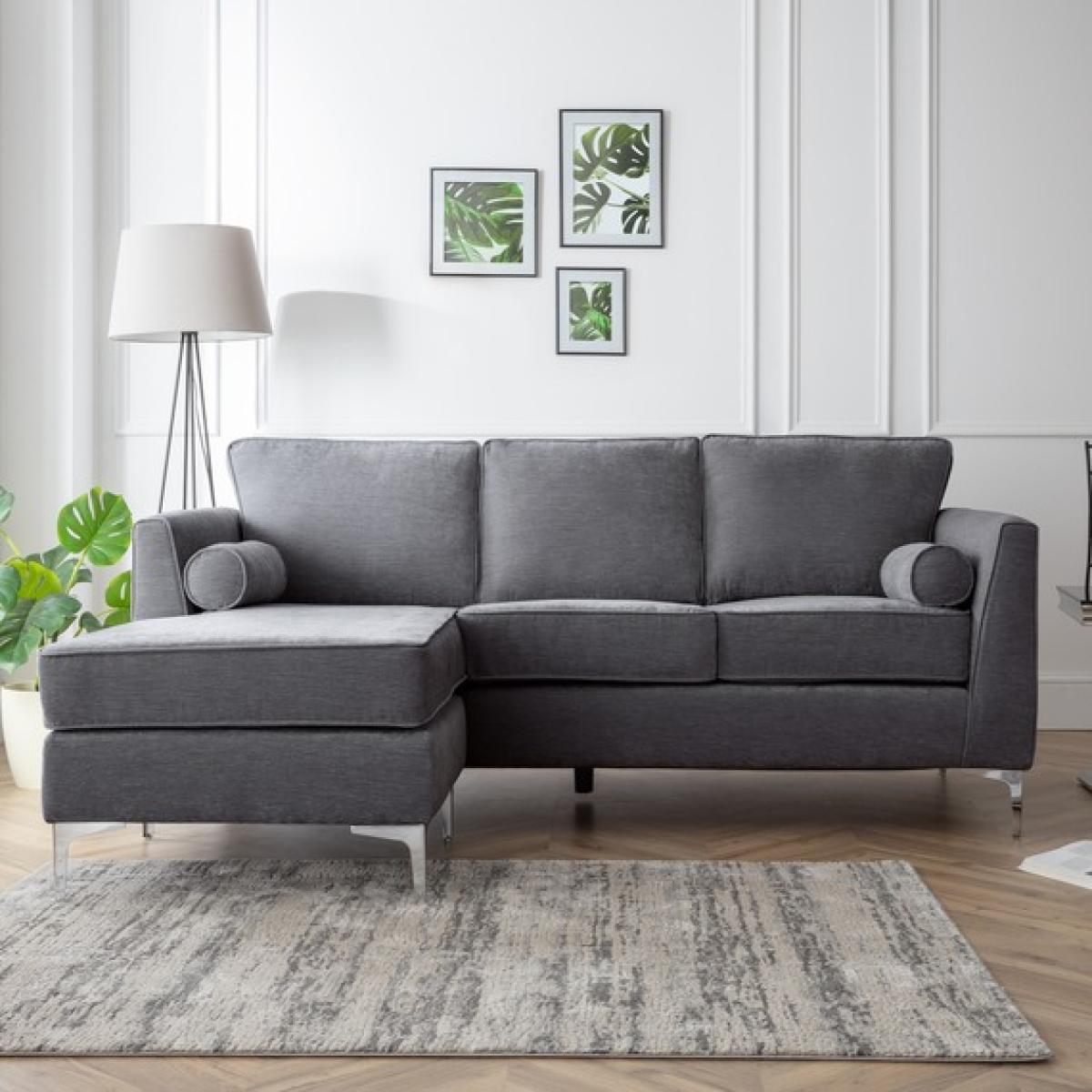 The Macy Left Hand Chaise - Charcoal
