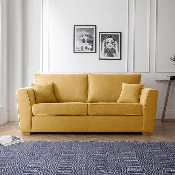 The Grace 3 Seater Sofa - Gold