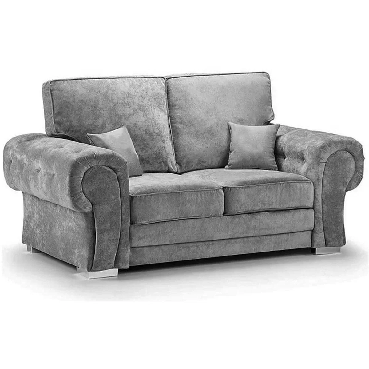 Chingford 3 Seater Sofa and 2 Seater Sofa Set Full Back - Grey – image 2