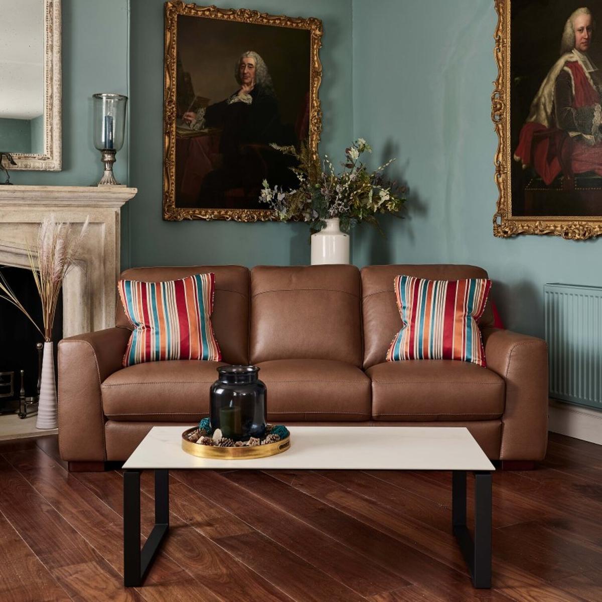 Navarra 3 Seater Sofa - Tan