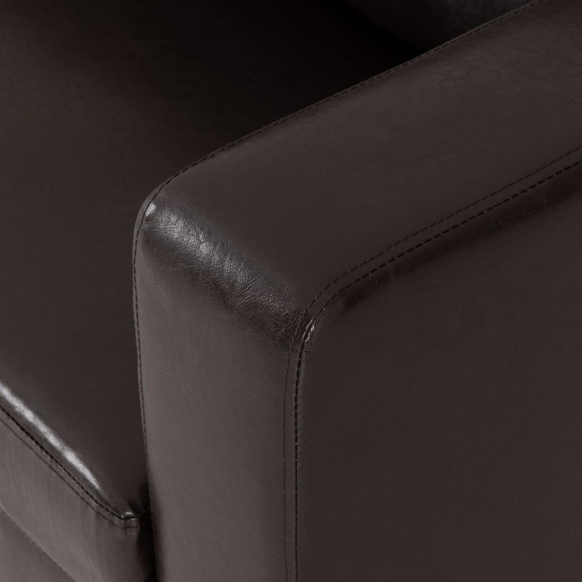 Tempo 3 Seater Sofa - Brown PU – image 5