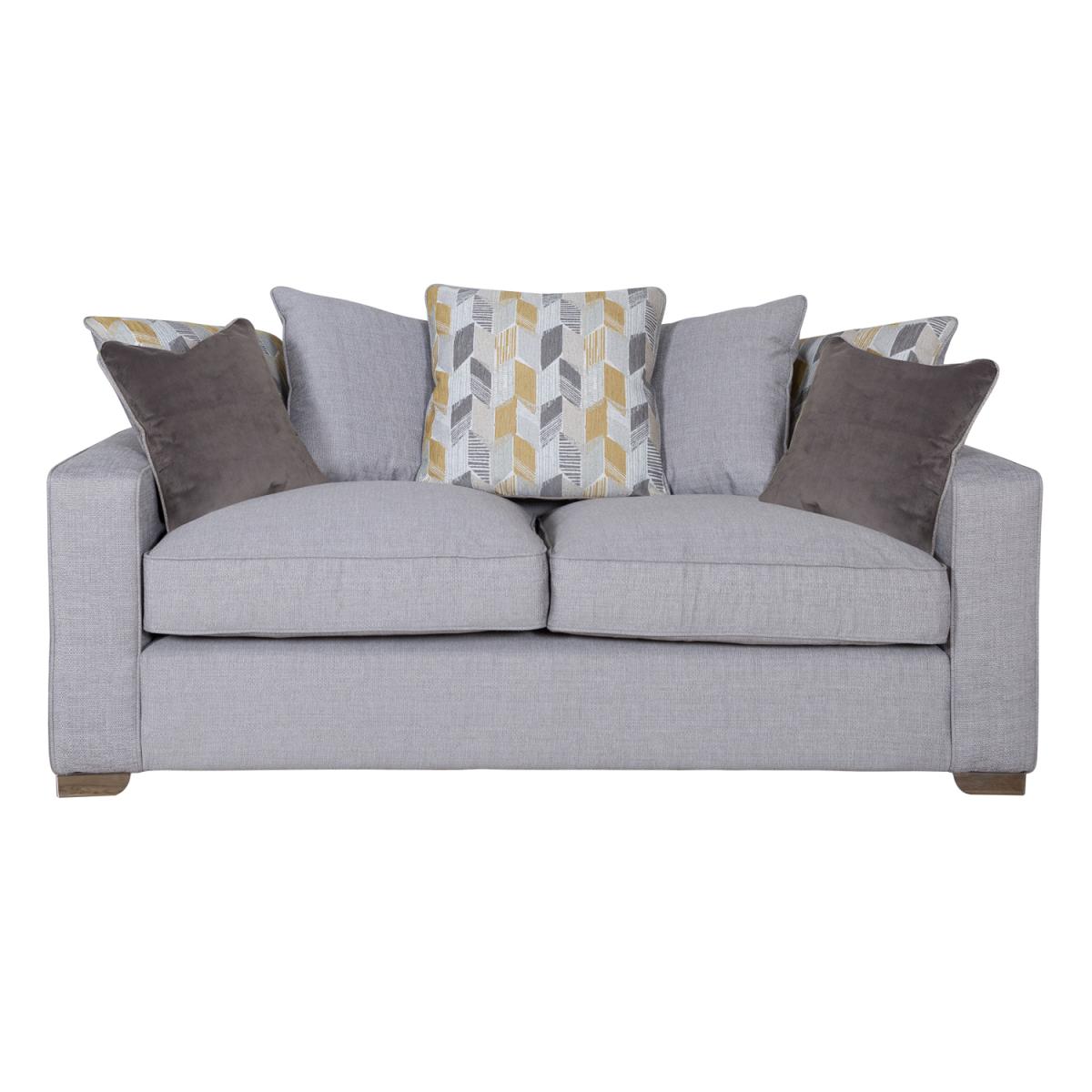 New York Three Seater Scatterback Sofa - Barley Silver / Fielding Mustard – image 3
