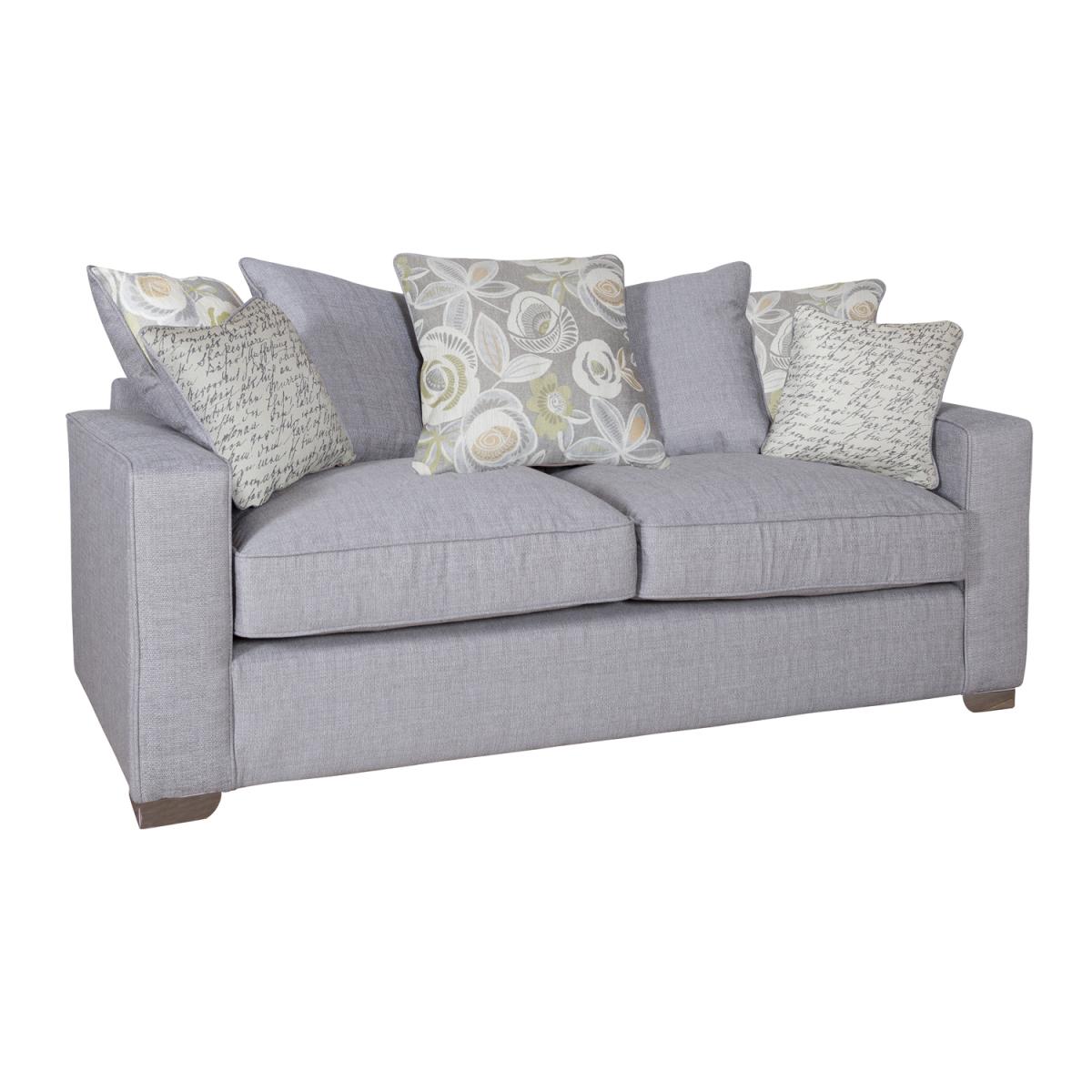 New York Three Seater Scatterback Sofa - Barley Silver / Fielding Mustard – image 4