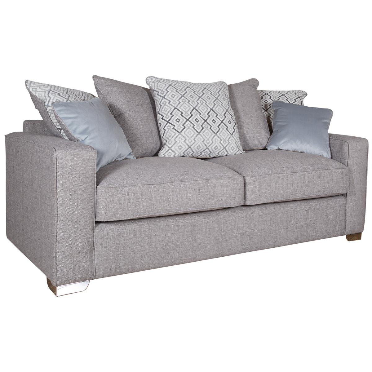 New York Three Seater Scatterback Sofa - Barley Silver / Fielding Mustard – image 5