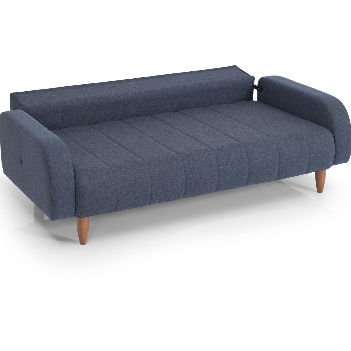 Deniz Three Seater Sofa - Dark Blue – image 3