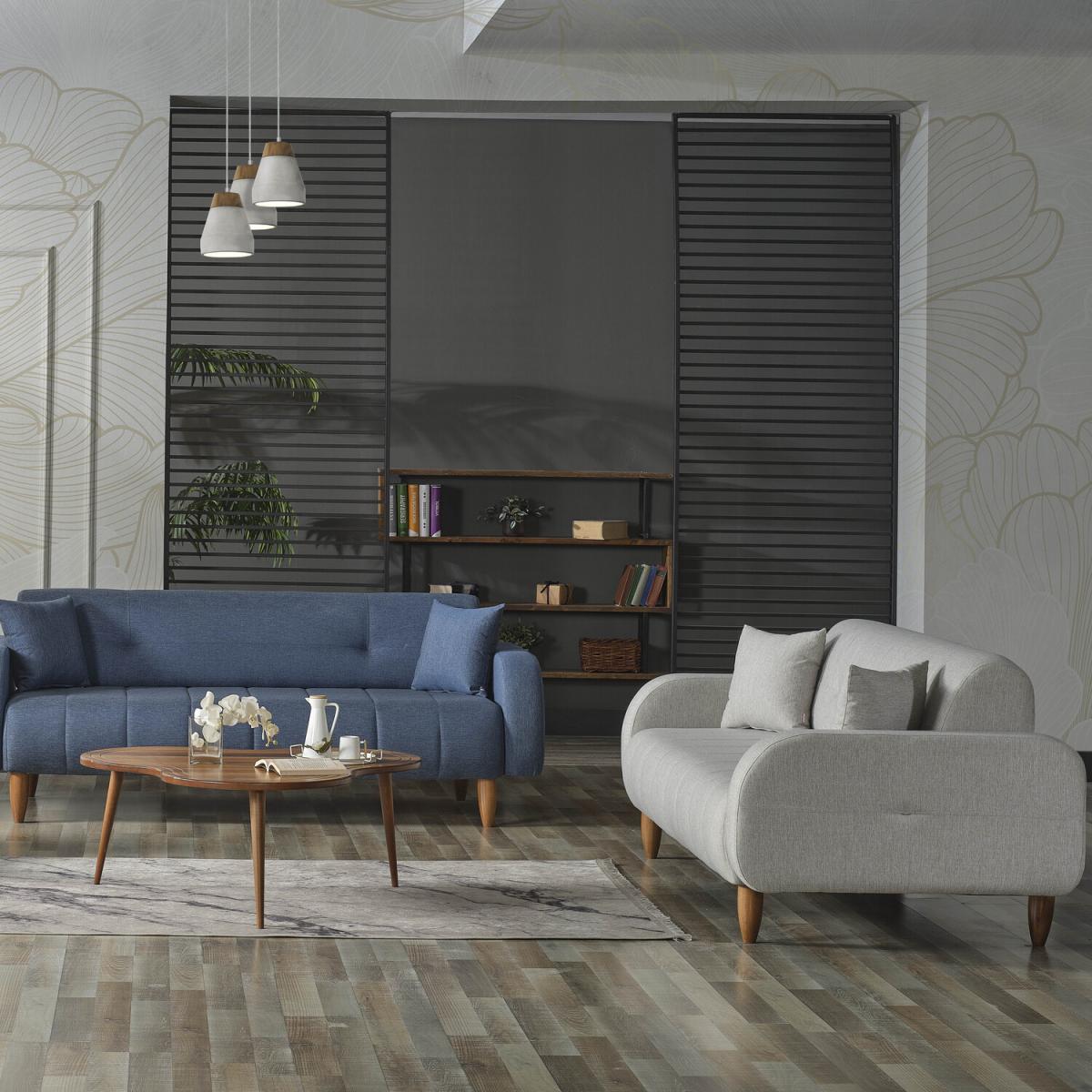 Deniz Three Seater Sofa - Dark Blue – image 5