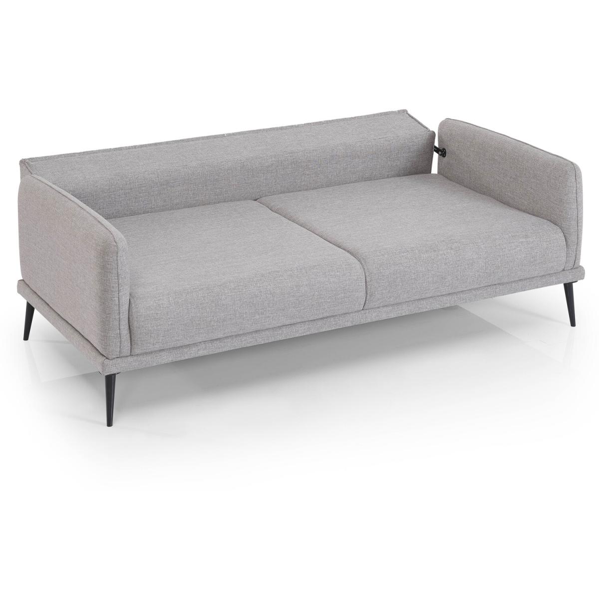Izel Loft Three Seater Sofa - Light Grey – image 2