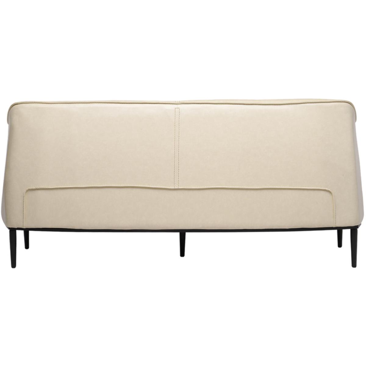 Modern PU Leather Three seater Sofa - Yellow – image 10