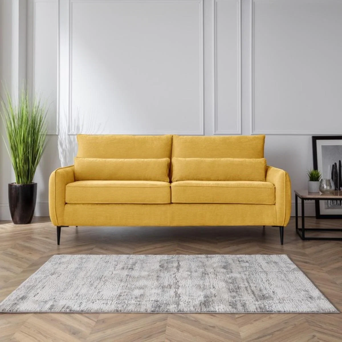 The Hannah 3 Seater Sofa - Gold