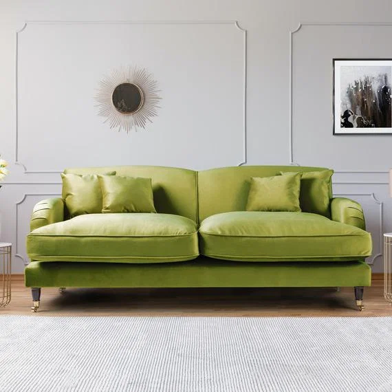 Charlotte 3 Seater Sofa - Grass