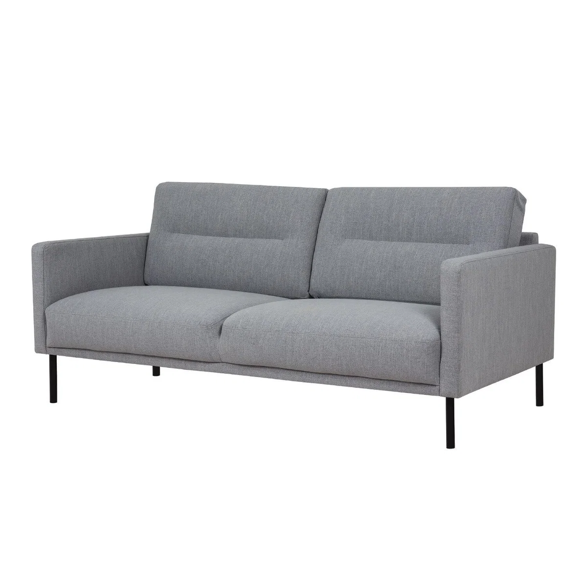 Larvik 2.5 Seater Black Leg Sofa - Grey – image 3