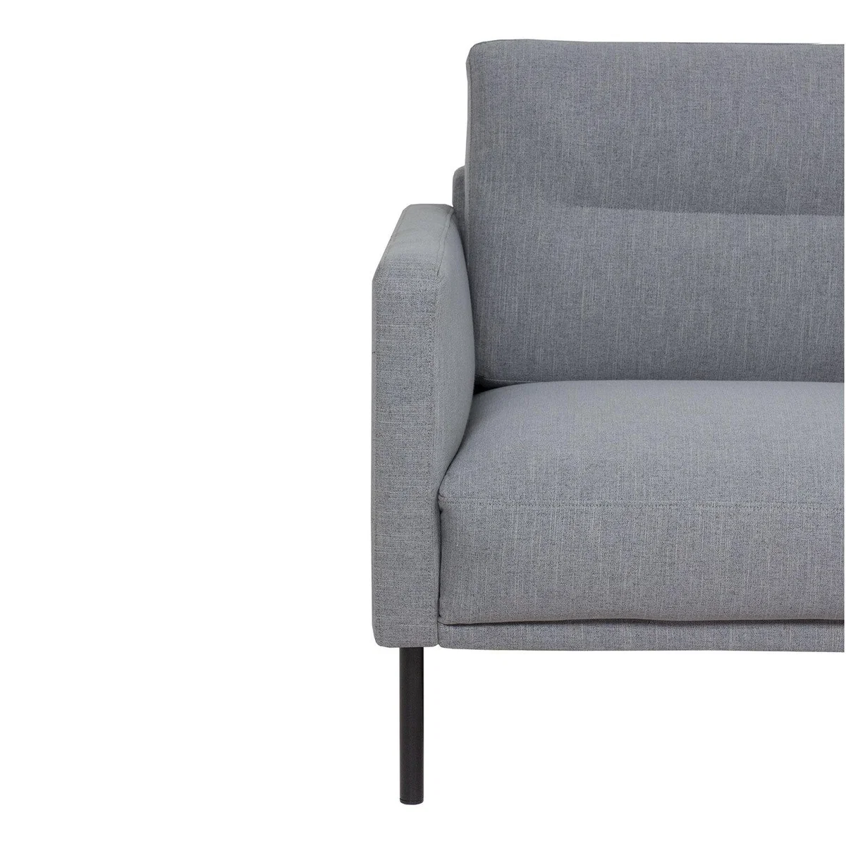 Larvik 2.5 Seater Black Leg Sofa - Grey – image 6