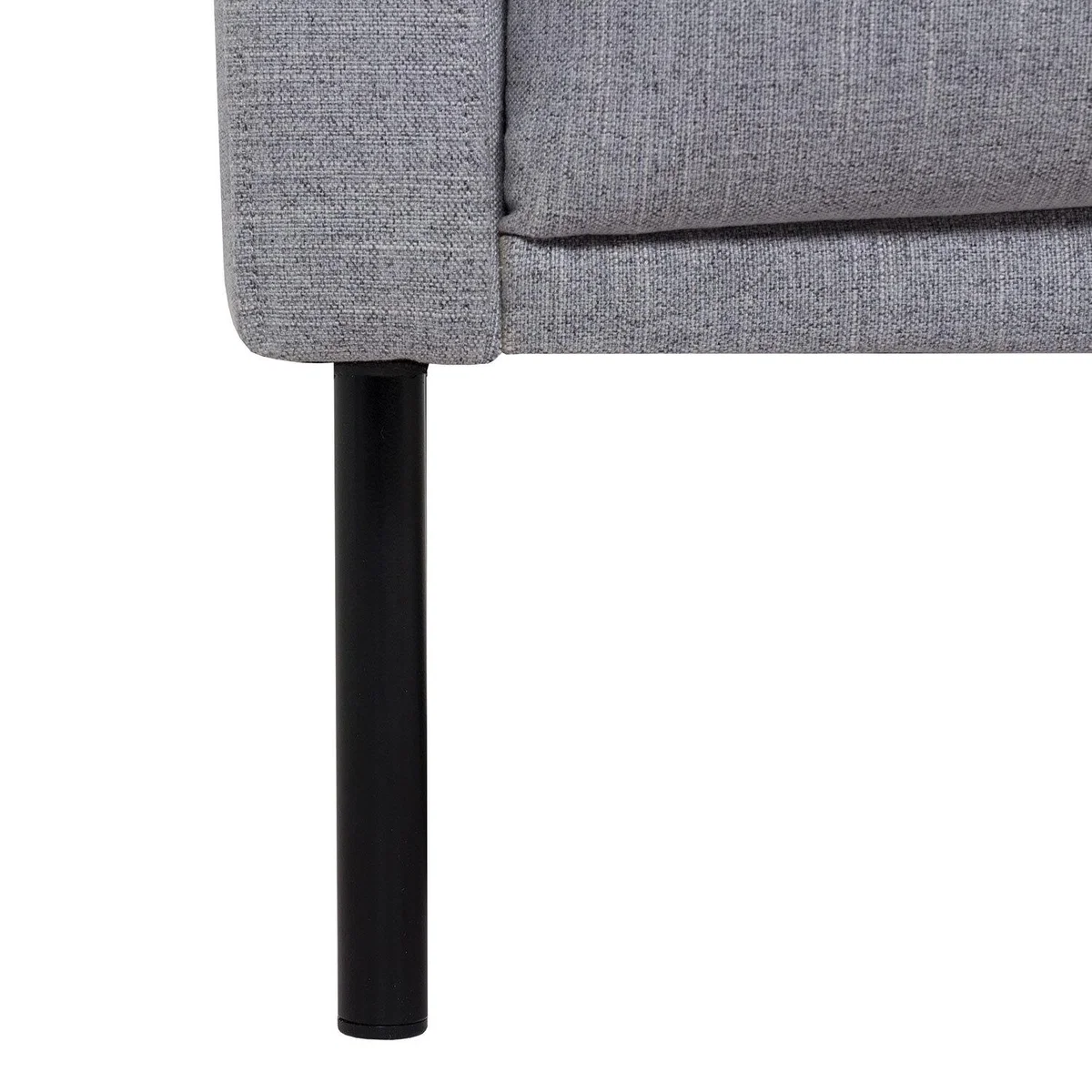 Larvik 2.5 Seater Black Leg Sofa - Grey – image 7
