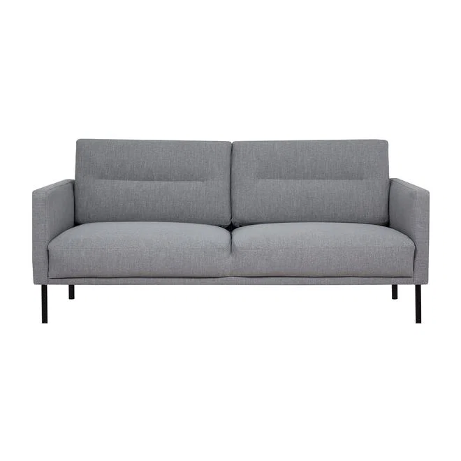 Larvik 2.5 Seater Black Leg Sofa - Grey – image 1