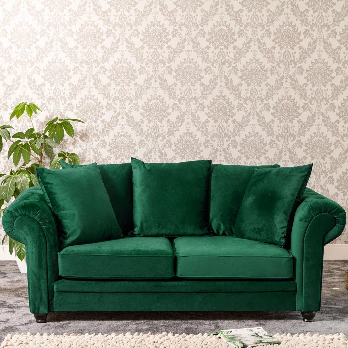 Geneva 3 Seat Sofa - Green – image 1