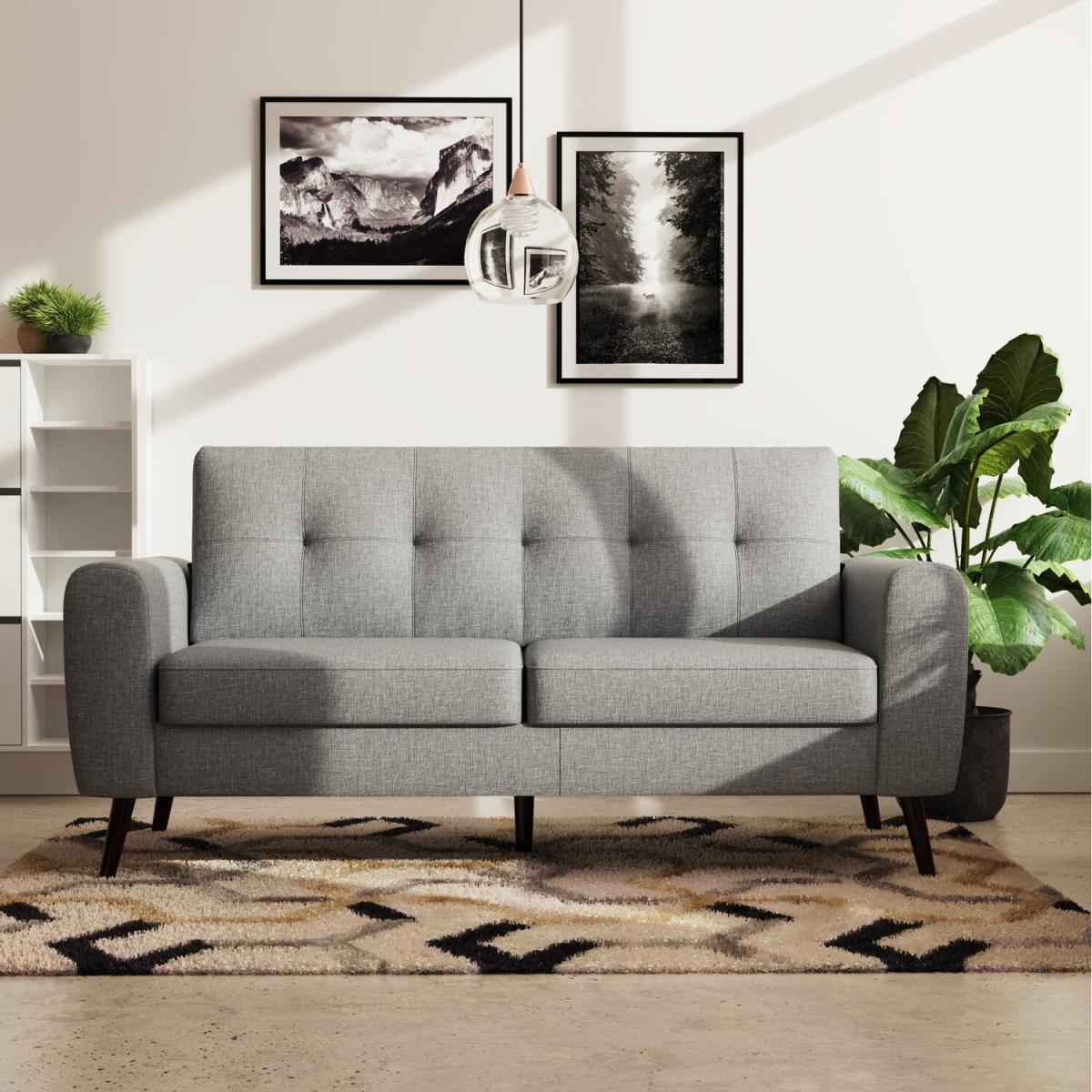 Snowdonia 3 Seater Button Back Sofa - Grey - Grey – image 5