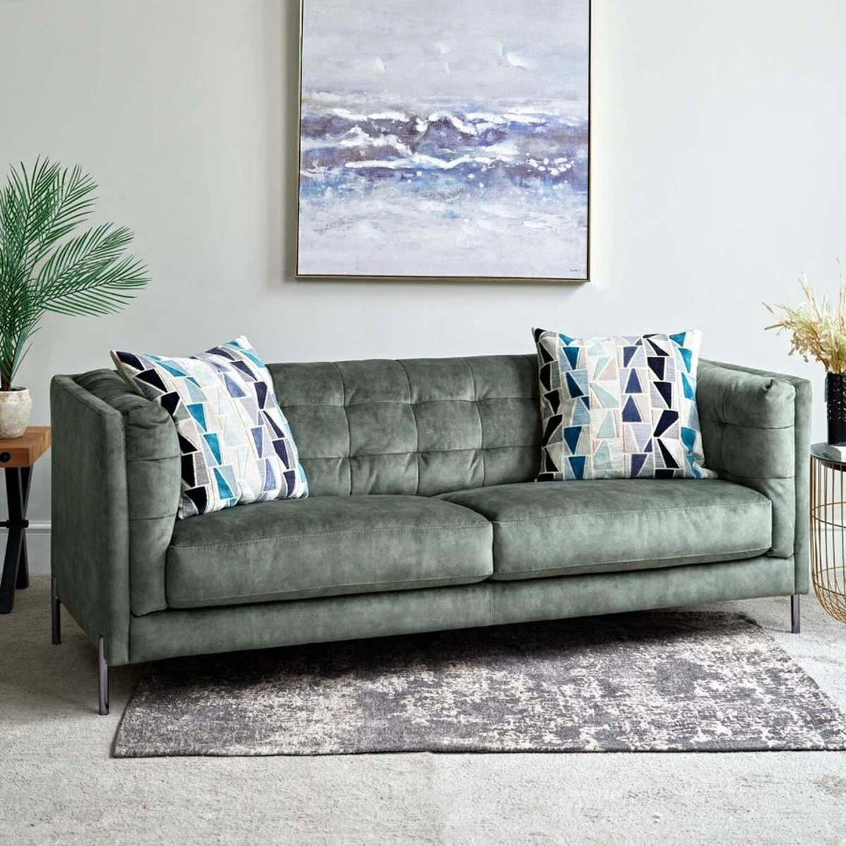 Marseilles 3 Seater Sofa - Forest Green – image 2