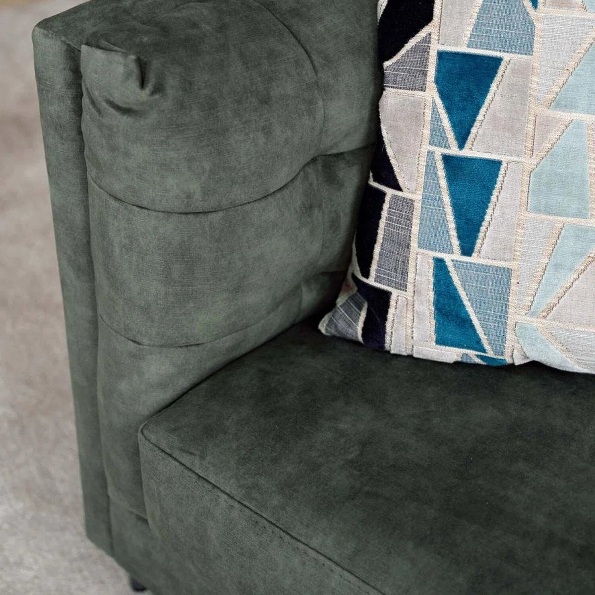 Marseilles 3 Seater Sofa - Forest Green – image 3