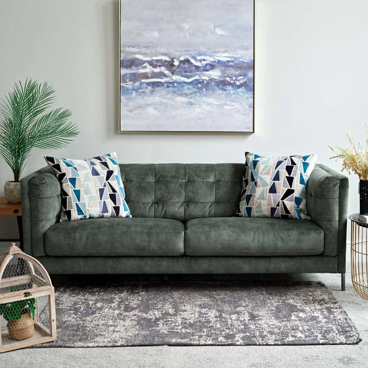 Marseilles 3 Seater Sofa - Forest Green – image 1