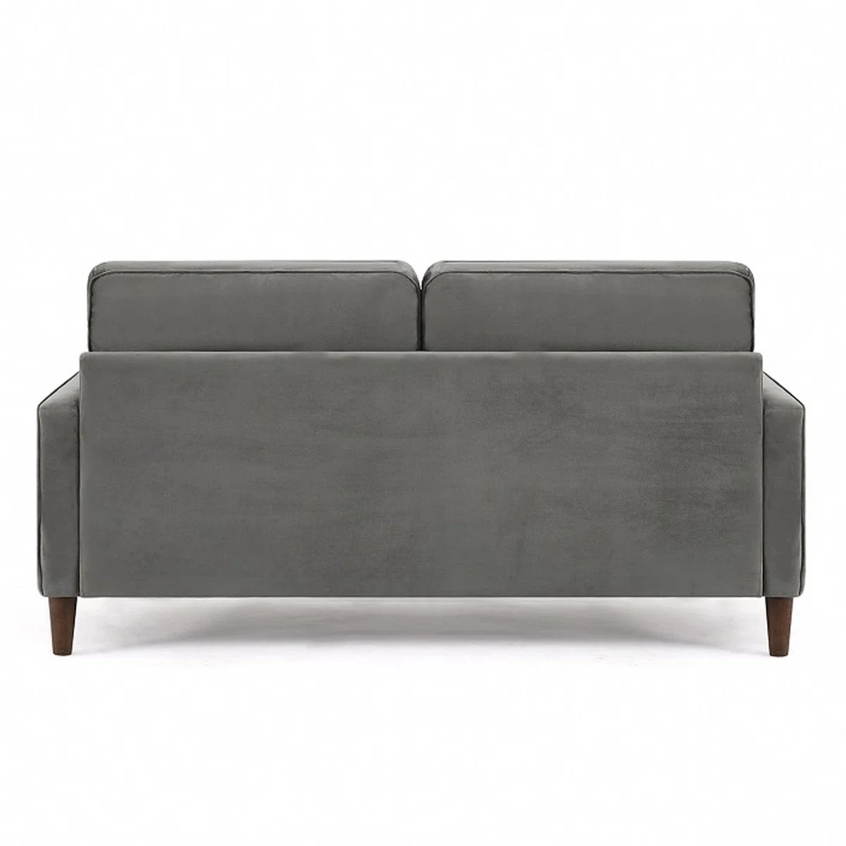 Scott 2 or 3 Seater Sofa Grey Velvet With Matching Bolster Cushions - Grey Velvet / 2 – image 5