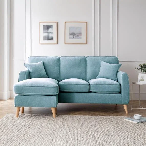The Sophia Left Hand Chaise - Lagoon – image 1