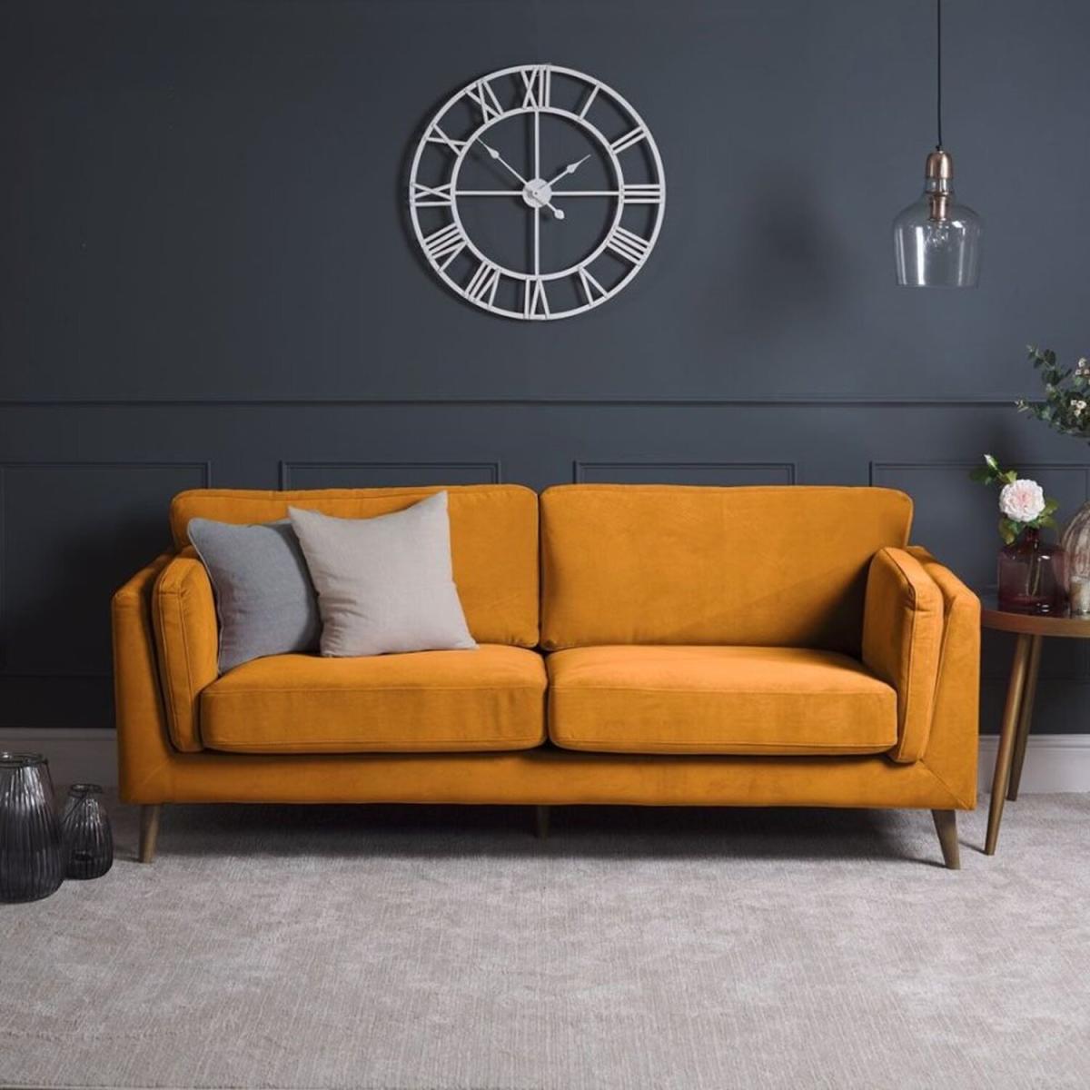 Harris 3 Seat Sofa - Mustard