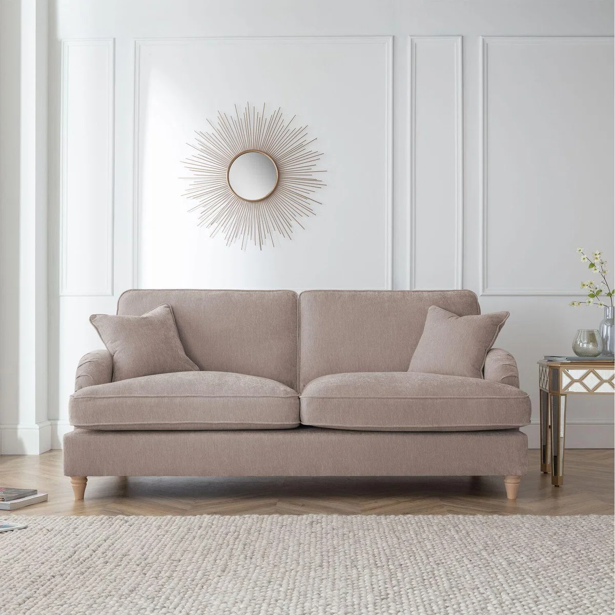 The Eva 3 Seater Sofa - Putty / 48kg